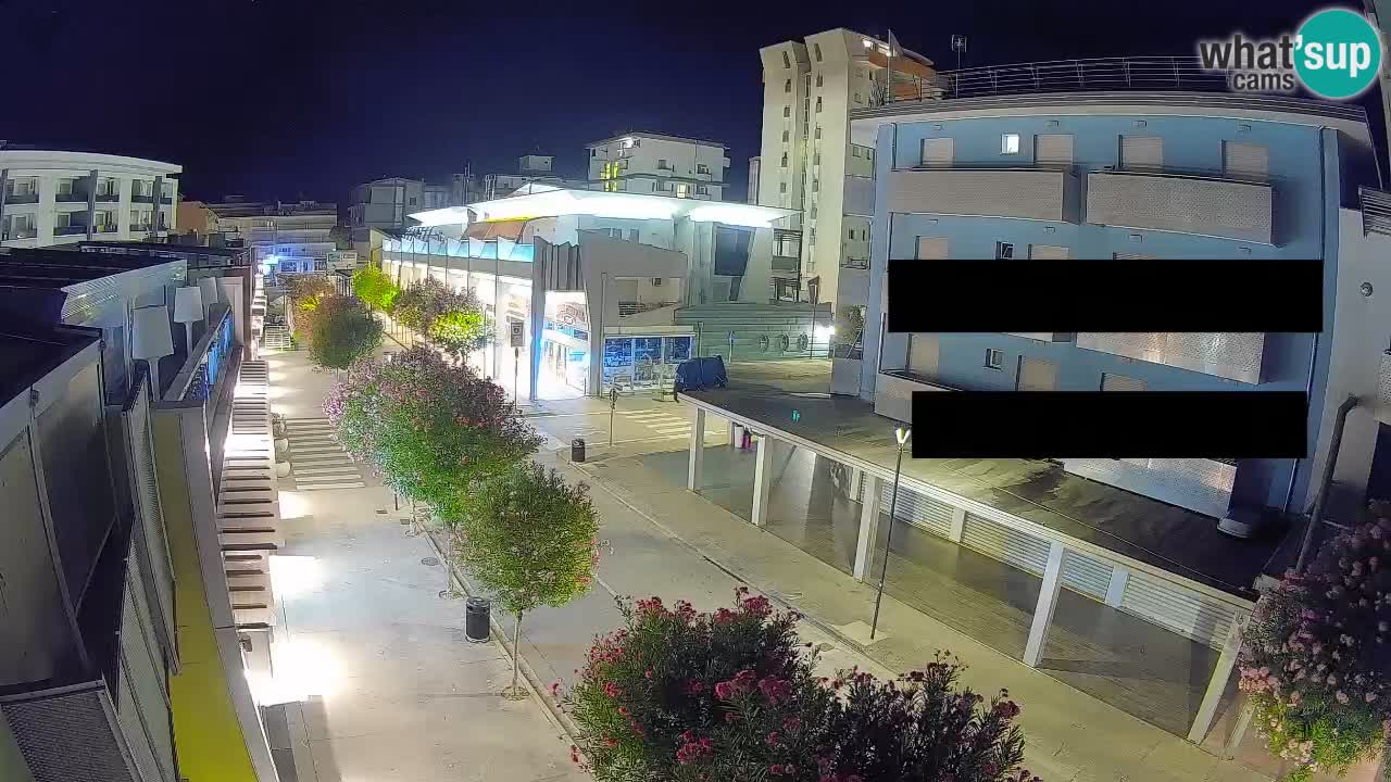 Bibione Fußgängerzone Webcam – Viale delle Costellazioni live