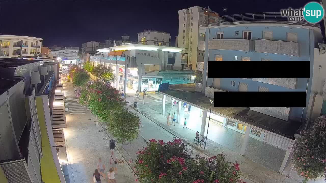 Webcam Passeggiata Bibione – Viale delle Costellazioni in Diretta