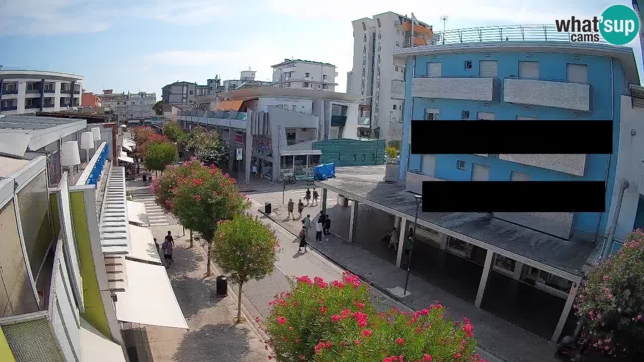 Bibione Fußgängerzone Webcam – Viale delle Costellazioni live
