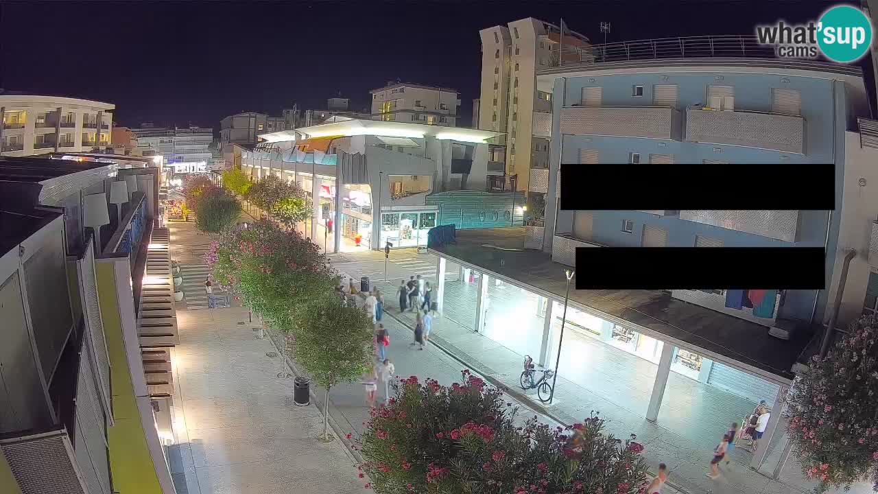 Webcam Passeggiata Bibione – Viale delle Costellazioni in Diretta