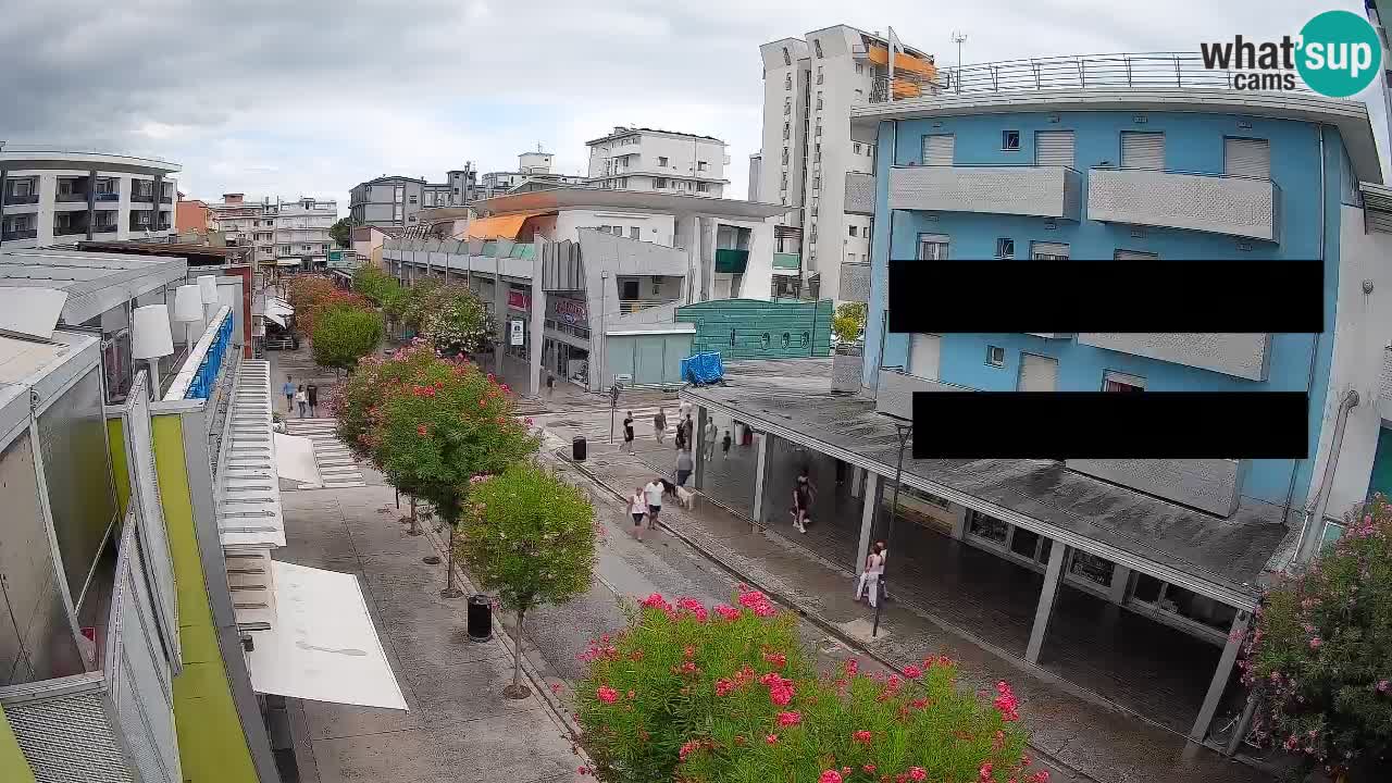 Bibione Fußgängerzone Webcam – Viale delle Costellazioni live
