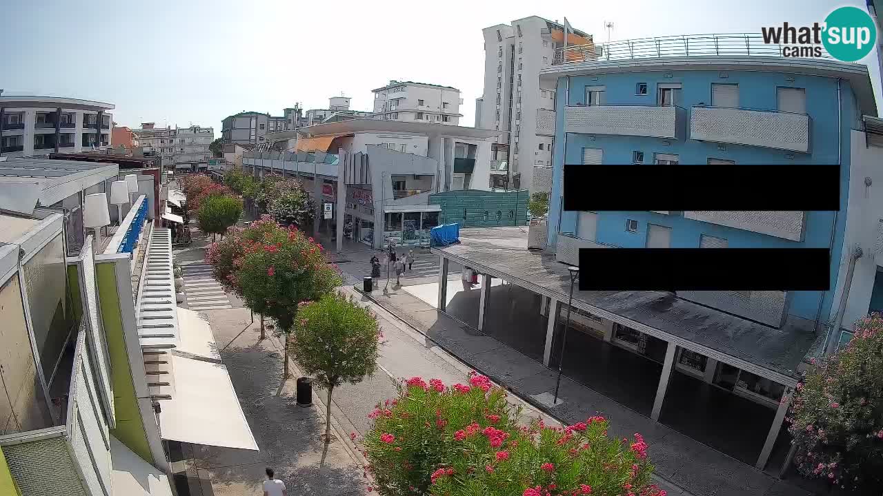 Bibione Fußgängerzone Webcam – Viale delle Costellazioni live