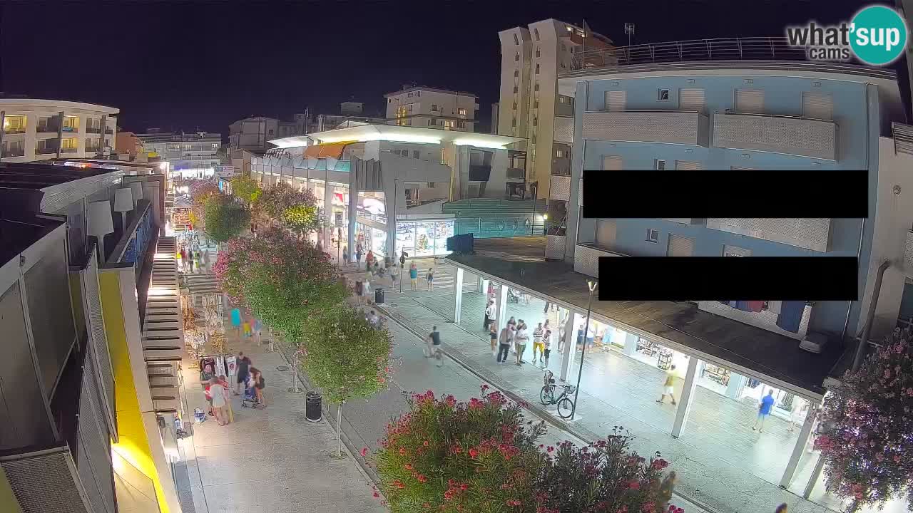 Web kamera Bibione Šetnica – Viale delle Costellazioni uživo