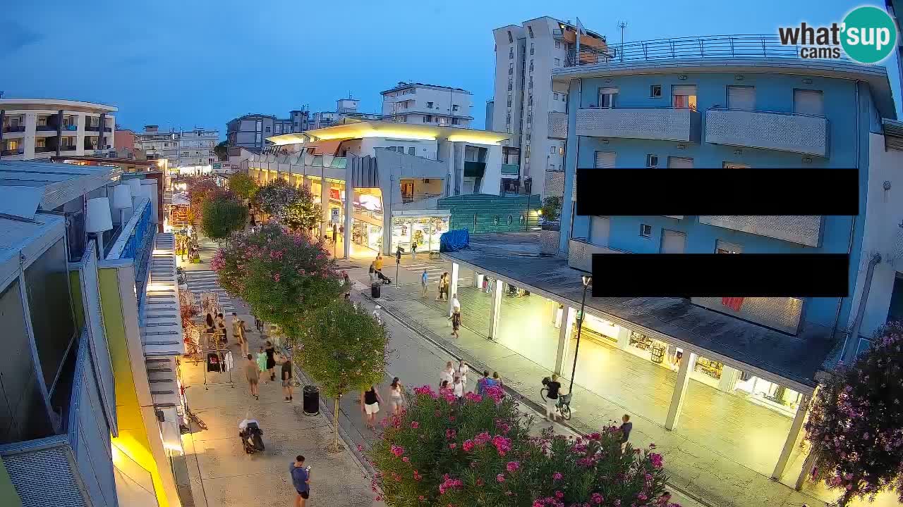 Web kamera Bibione Šetnica – Viale delle Costellazioni uživo