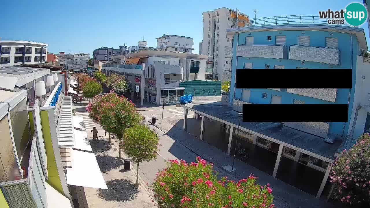 Webcam Passeggiata Bibione – Viale delle Costellazioni in Diretta