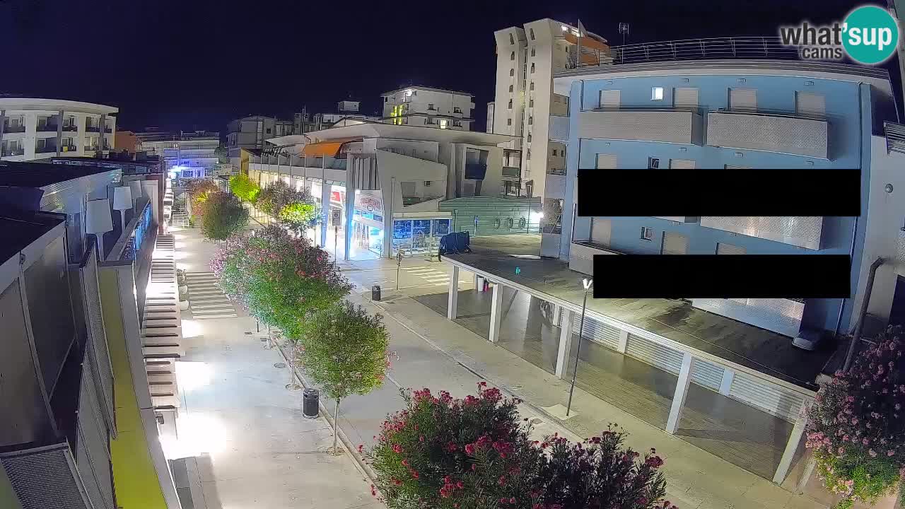 Bibione Fußgängerzone Webcam – Viale delle Costellazioni live