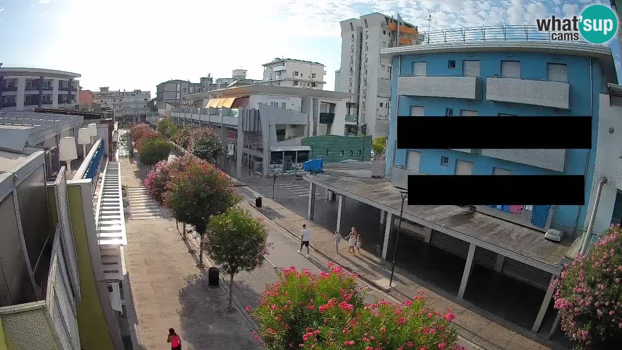 Bibione Fußgängerzone Webcam – Viale delle Costellazioni live