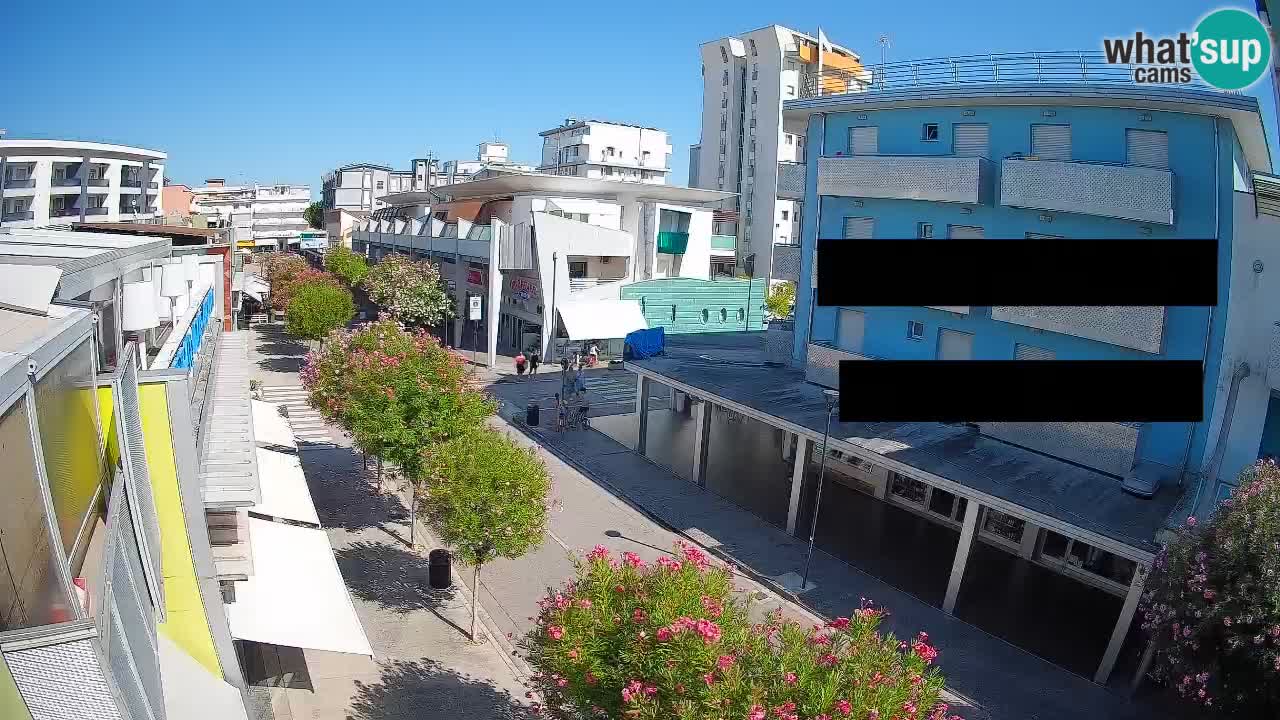 Bibione Fußgängerzone Webcam – Viale delle Costellazioni live