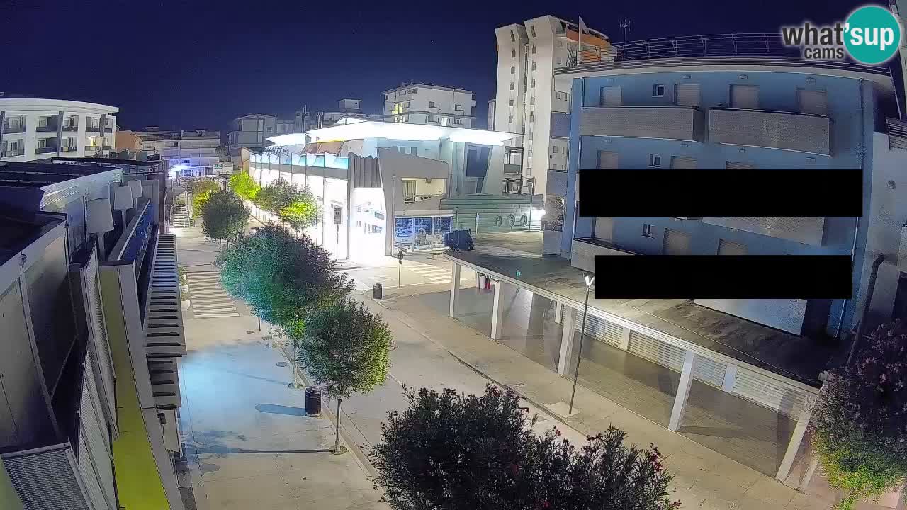 Webcam Promenade de Bibione – Viale delle Costellazioni en direct