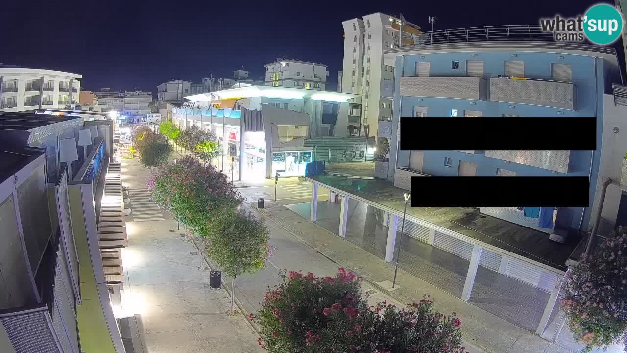Webcam Passeggiata Bibione – Viale delle Costellazioni in Diretta