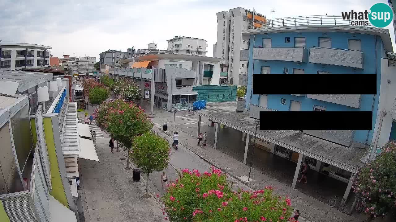 Bibione Fußgängerzone Webcam – Viale delle Costellazioni live