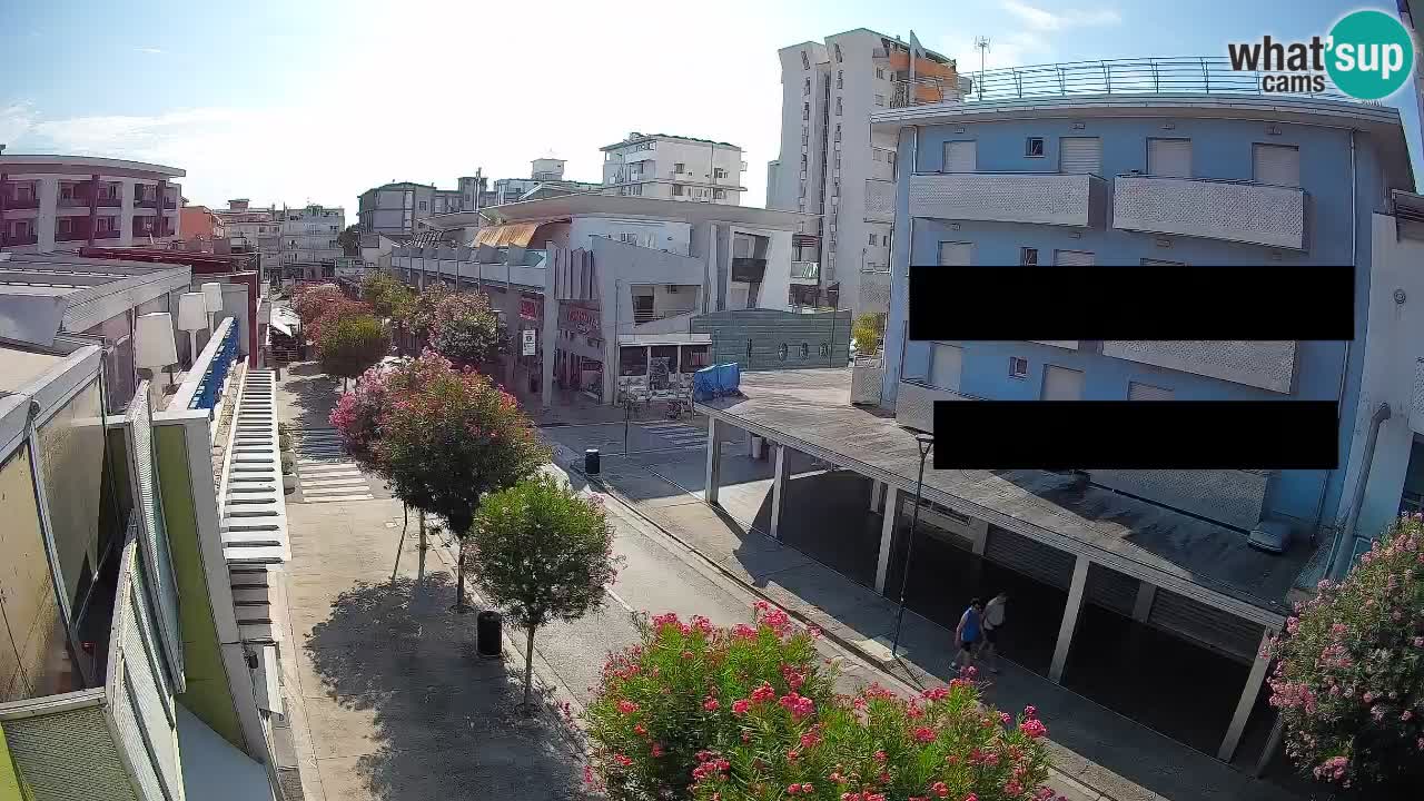 Bibione Fußgängerzone Webcam – Viale delle Costellazioni live