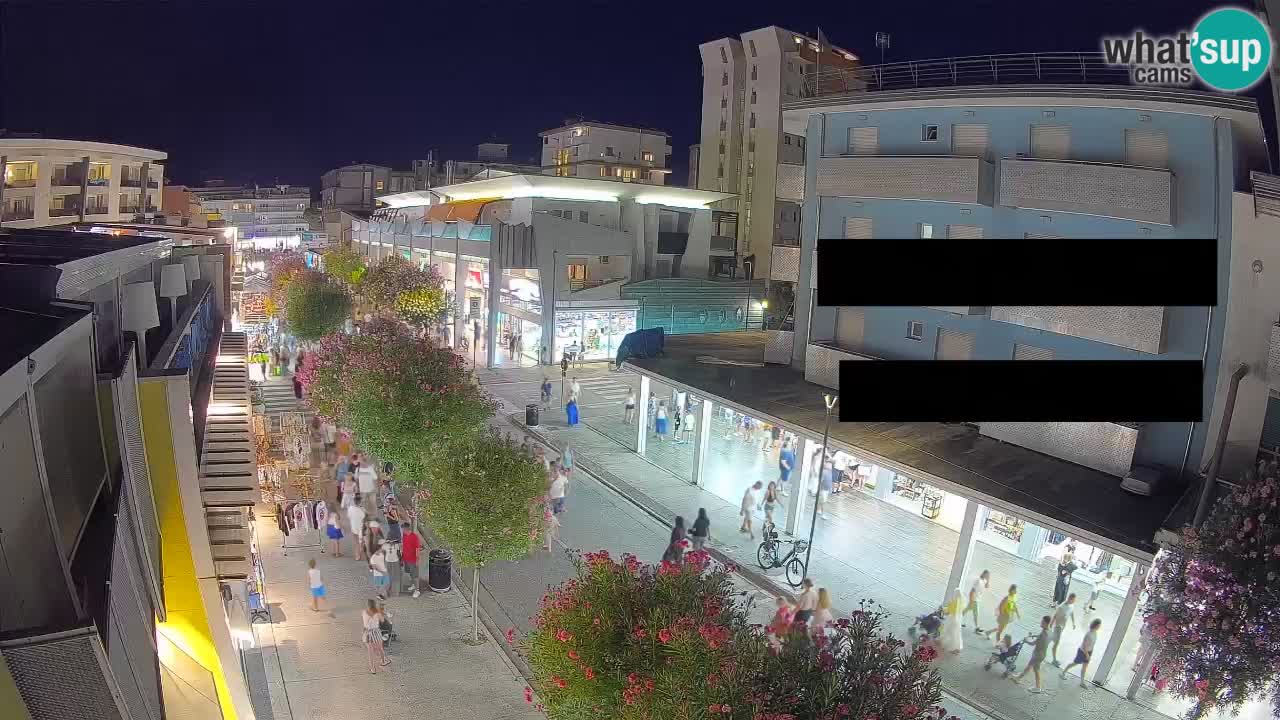 Webcam Promenade de Bibione – Viale delle Costellazioni en direct