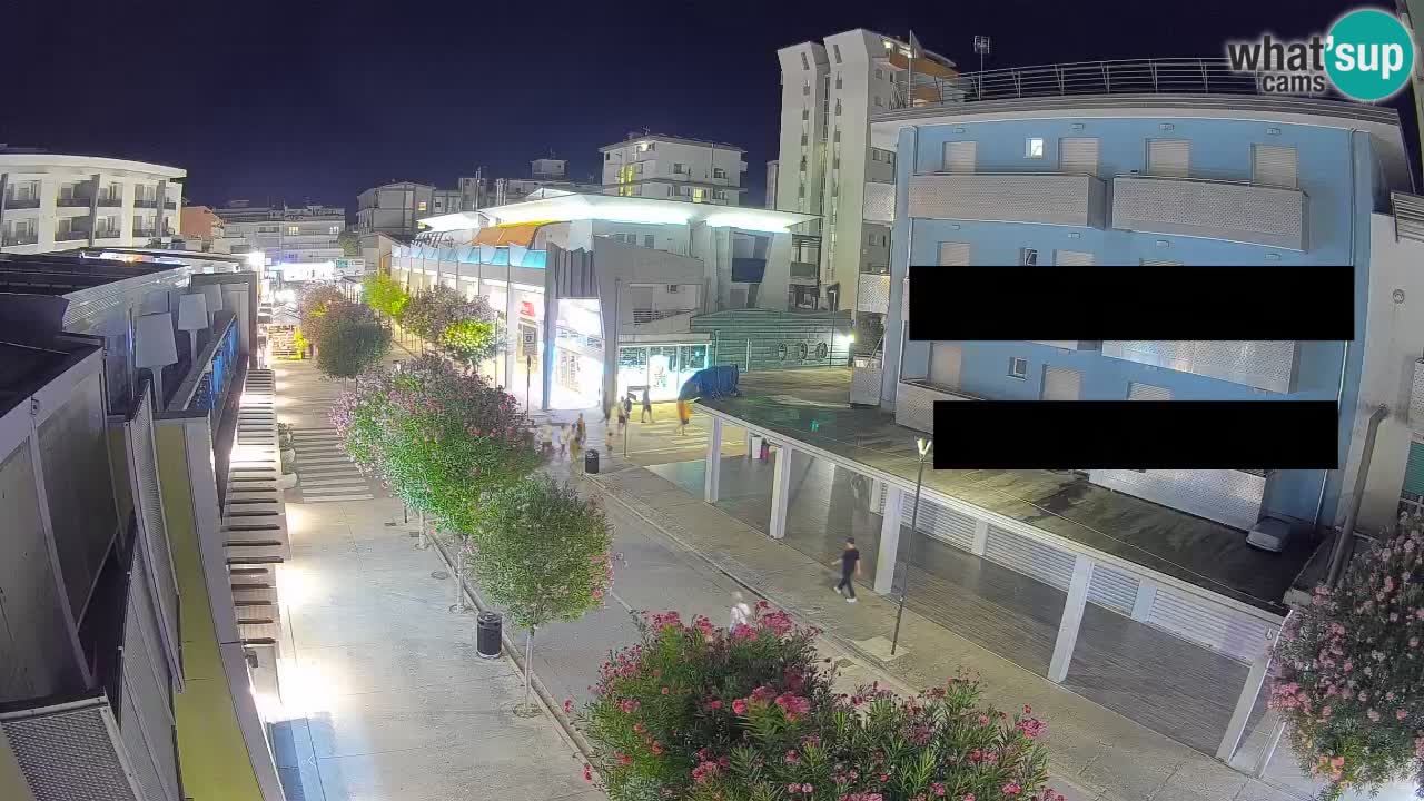 Webcam Passeggiata Bibione – Viale delle Costellazioni in Diretta
