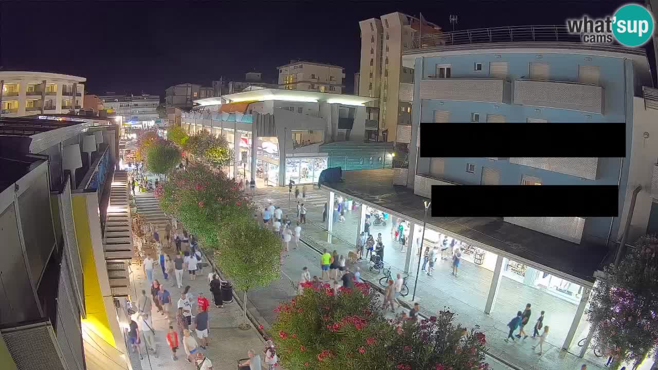 Bibione Fußgängerzone Webcam – Viale delle Costellazioni live