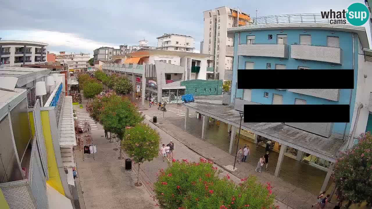 Bibione Fußgängerzone Webcam – Viale delle Costellazioni live