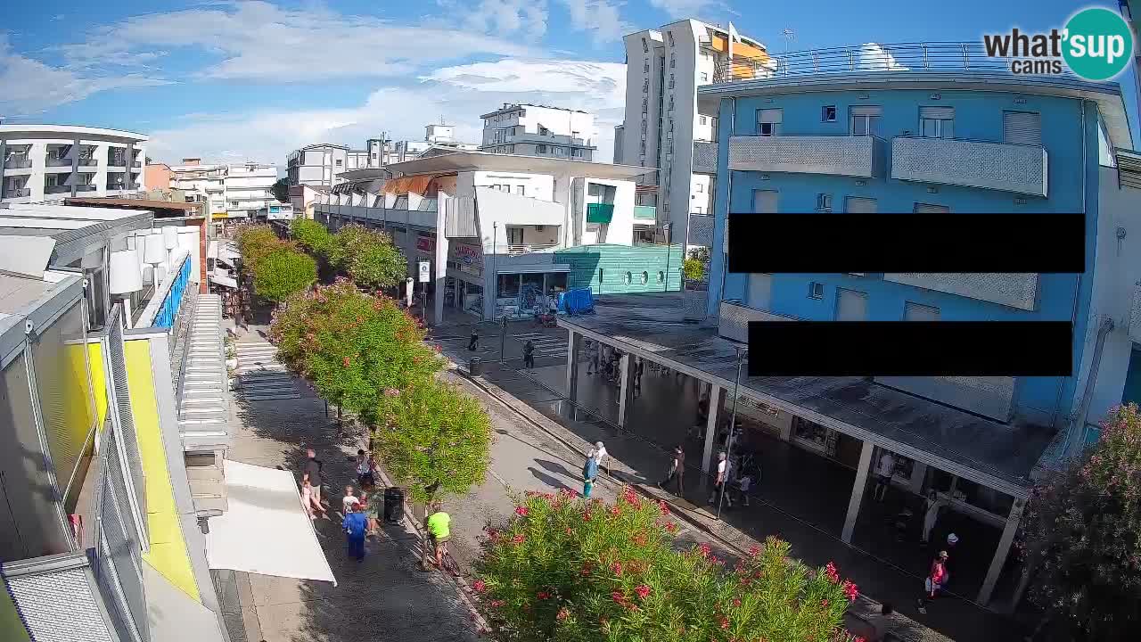 Bibione Fußgängerzone Webcam – Viale delle Costellazioni live