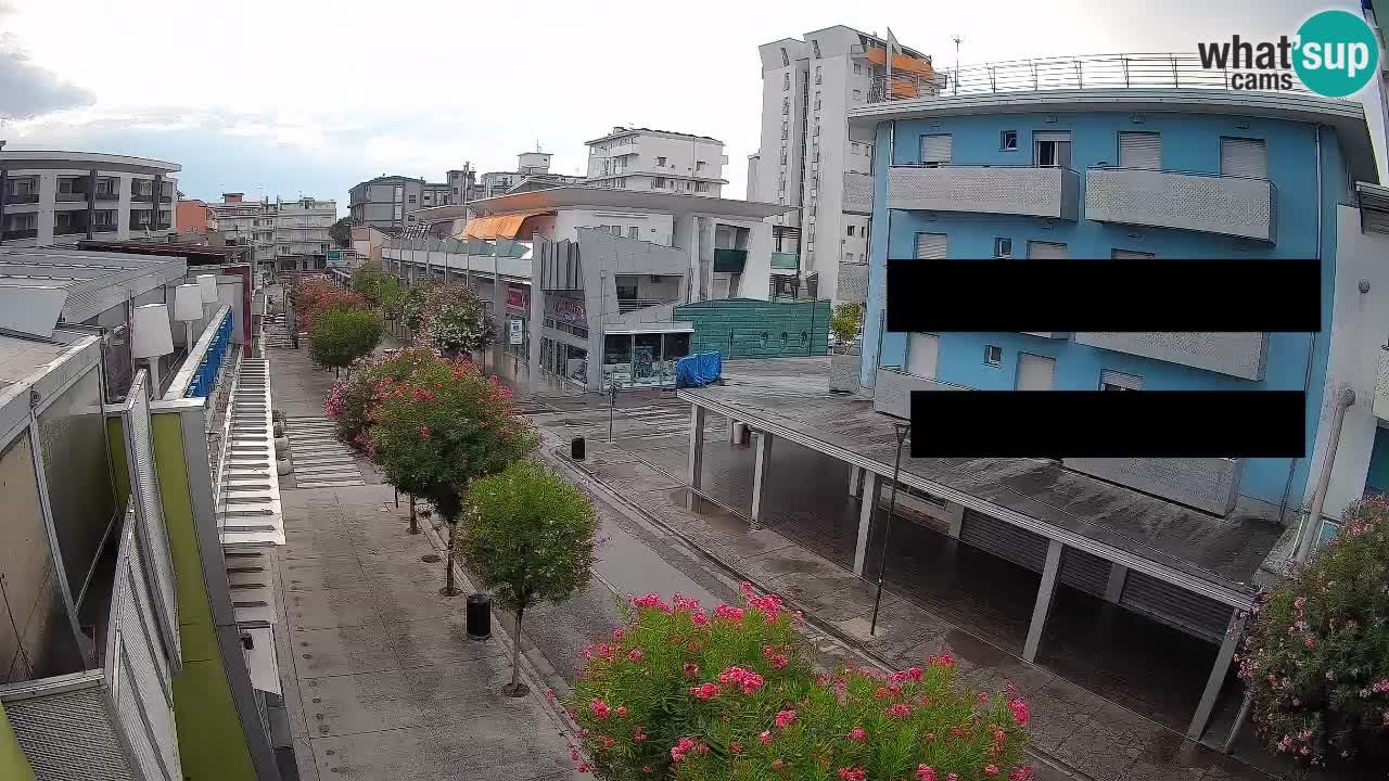 Bibione Fußgängerzone Webcam – Viale delle Costellazioni live