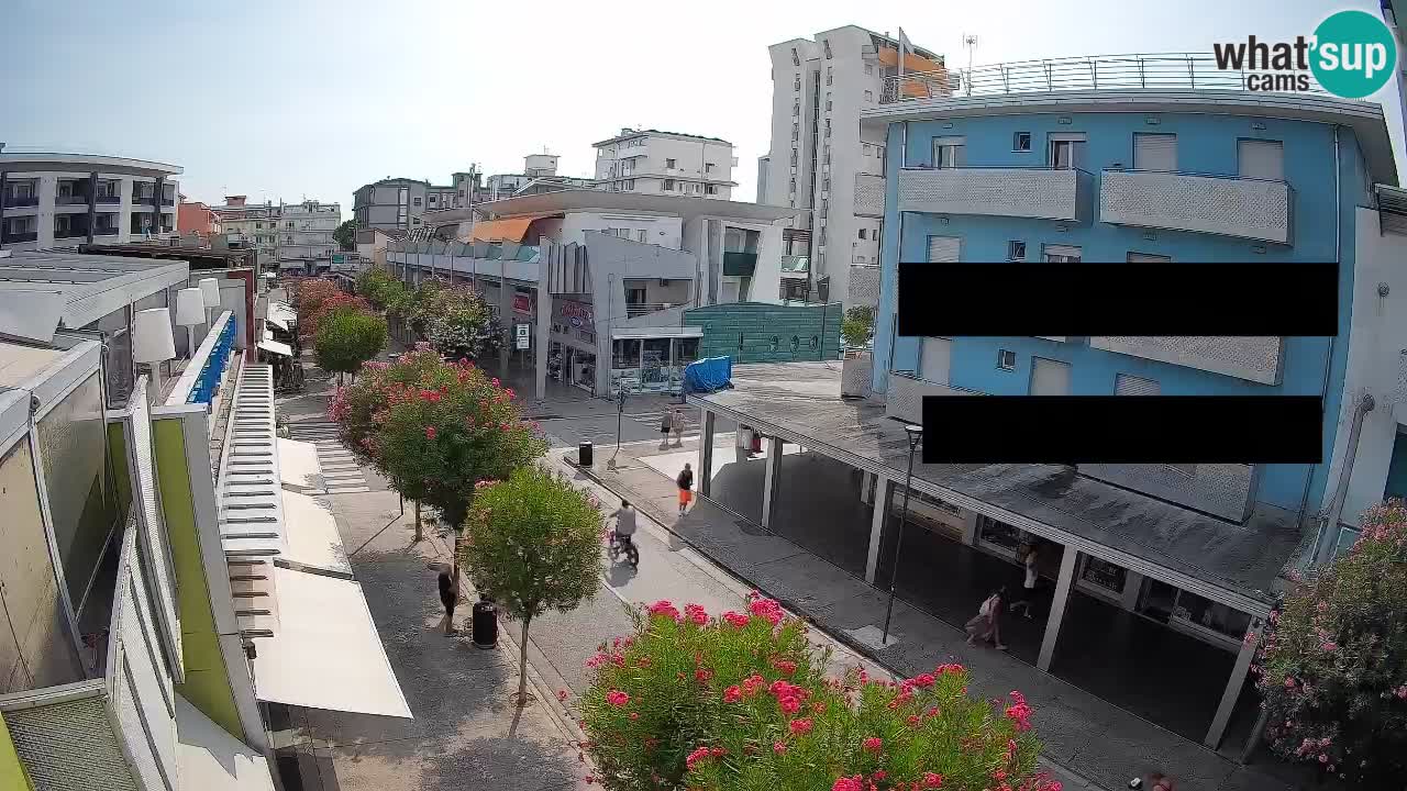 Bibione Fußgängerzone Webcam – Viale delle Costellazioni live