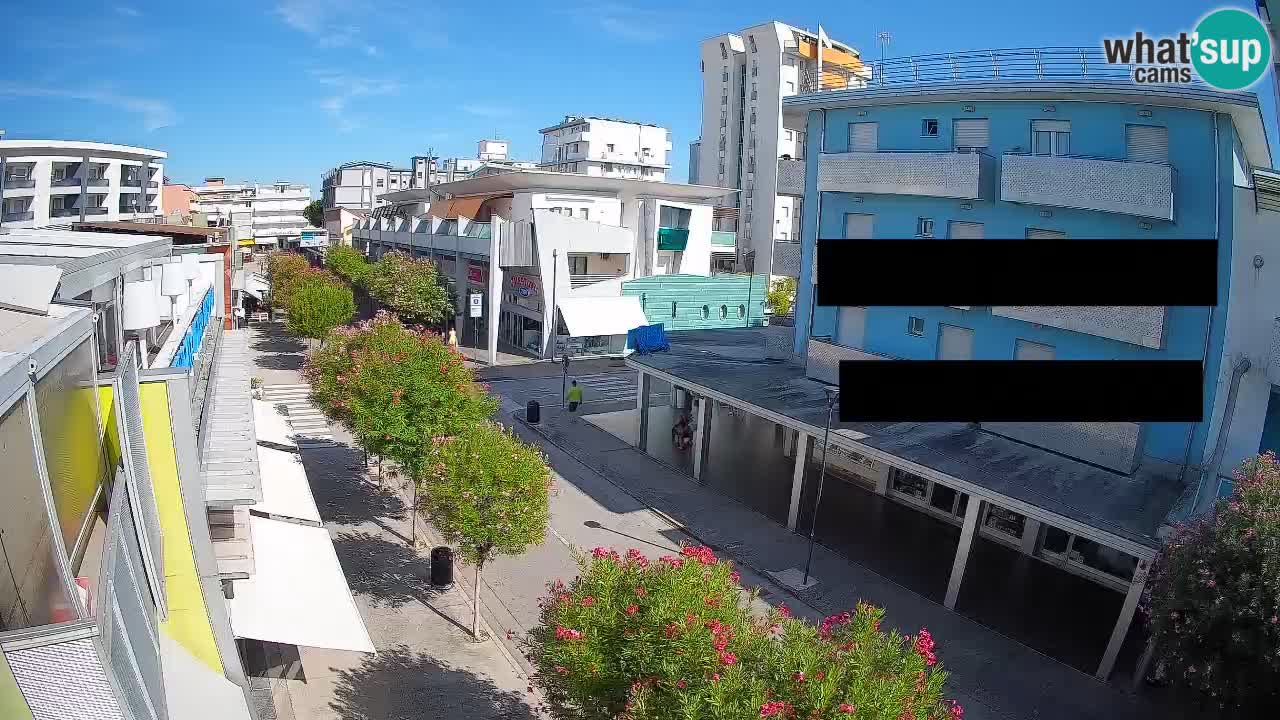Bibione Fußgängerzone Webcam – Viale delle Costellazioni live
