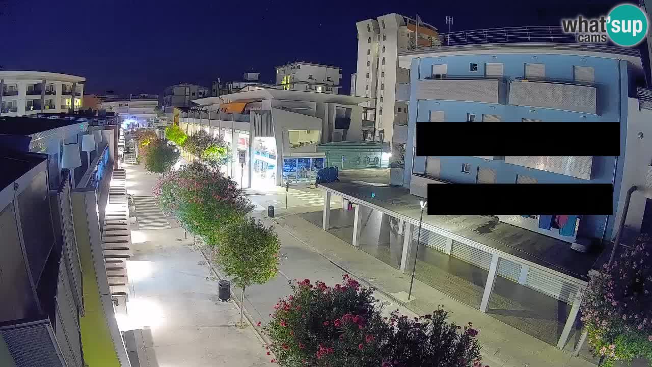 Bibione Fußgängerzone Webcam – Viale delle Costellazioni live