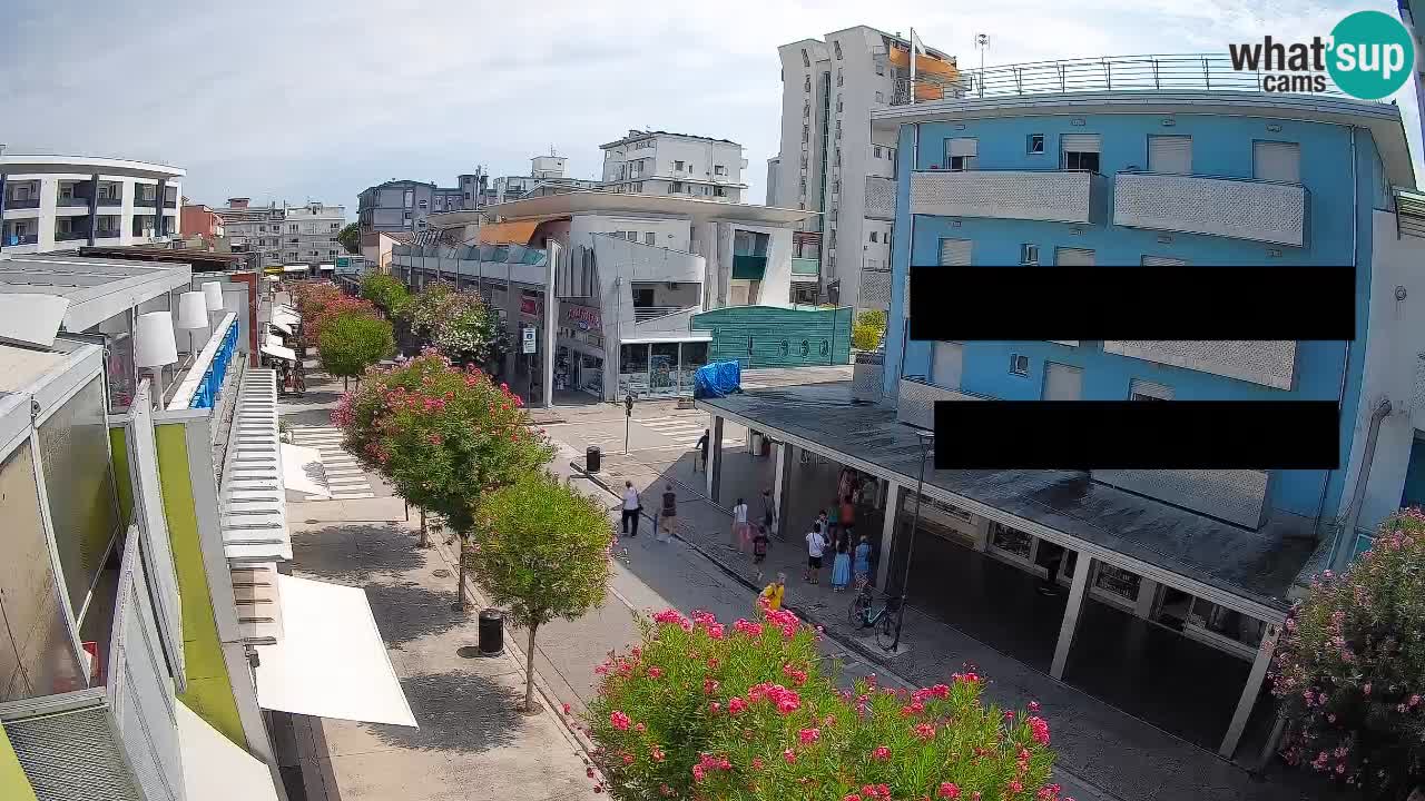 Bibione Fußgängerzone Webcam – Viale delle Costellazioni live