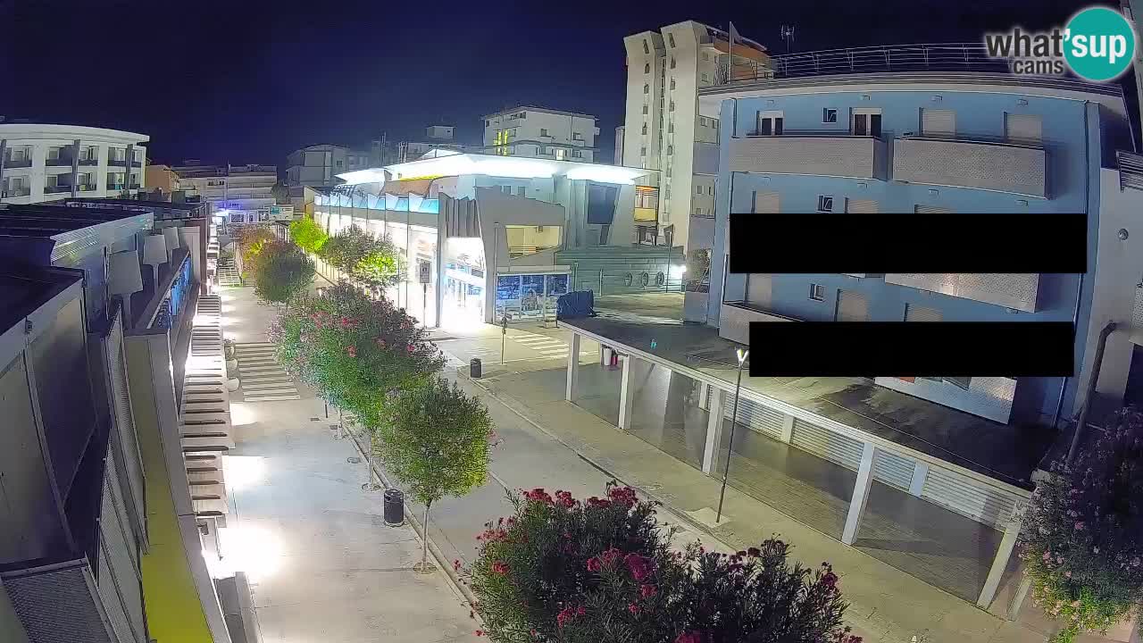 Webcam Promenade de Bibione – Viale delle Costellazioni en direct
