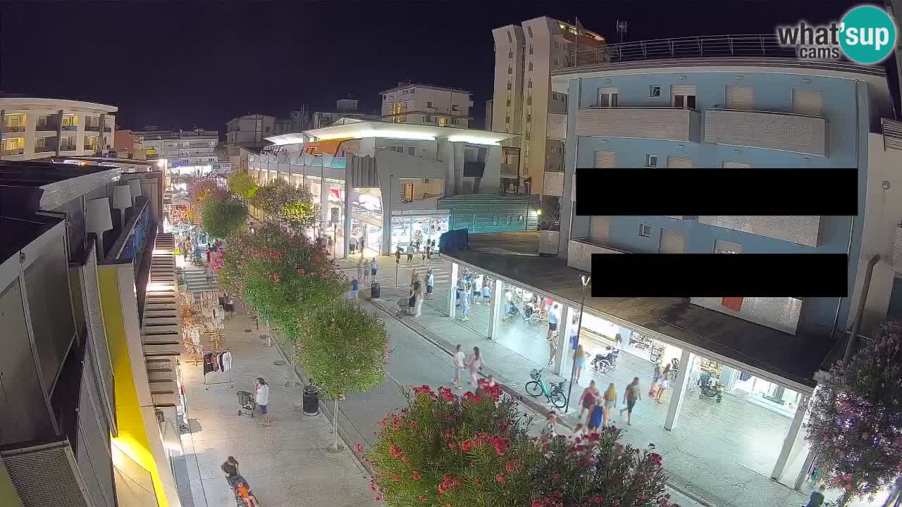 Webcam Passeggiata Bibione – Viale delle Costellazioni in Diretta