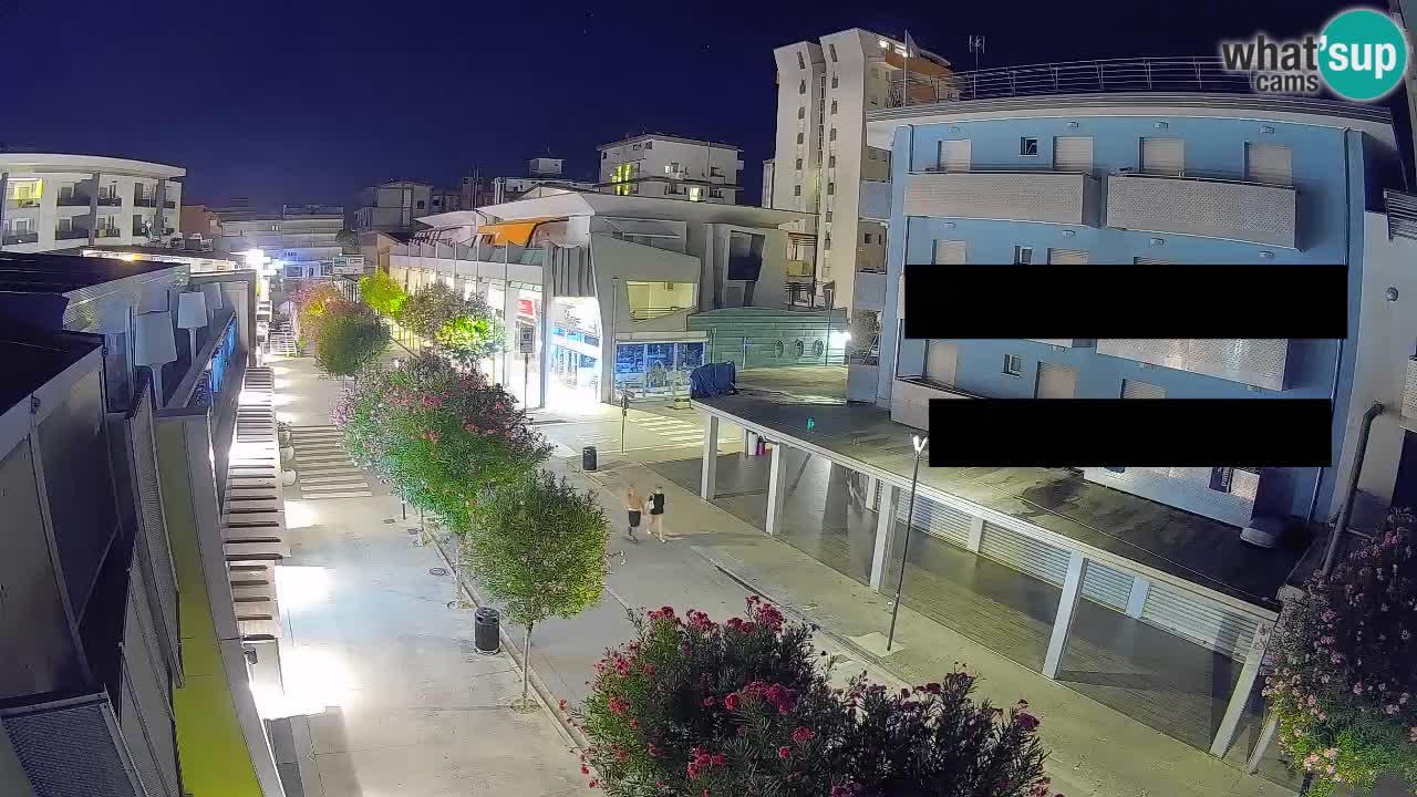 Webcam Paseo de Bibione – Viale delle Costellazioni en directo