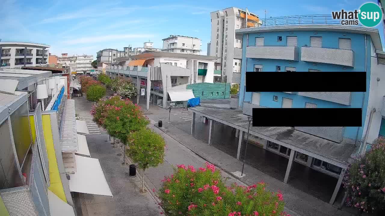 Bibione Fußgängerzone Webcam – Viale delle Costellazioni live