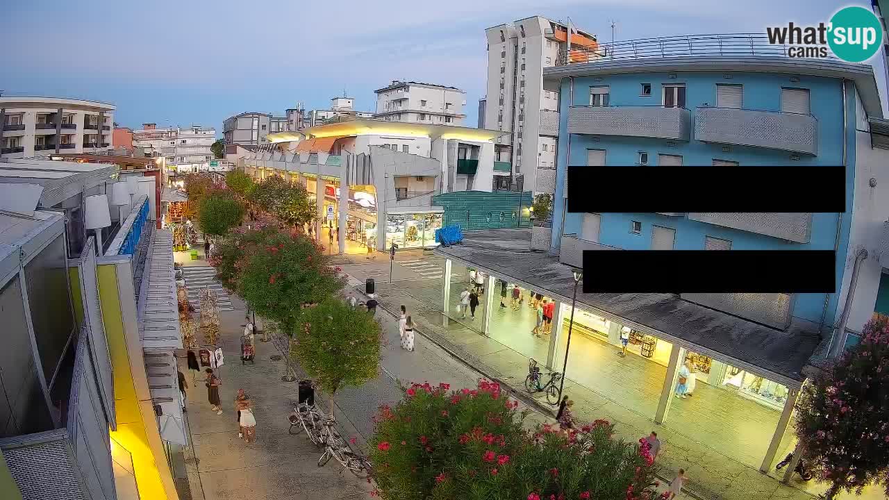 Webcam Promenade de Bibione – Viale delle Costellazioni en direct