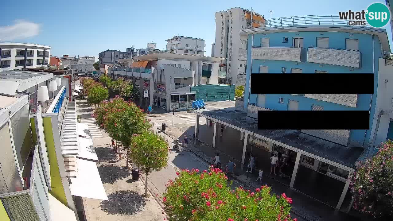 Webcam Passeggiata Bibione – Viale delle Costellazioni in Diretta