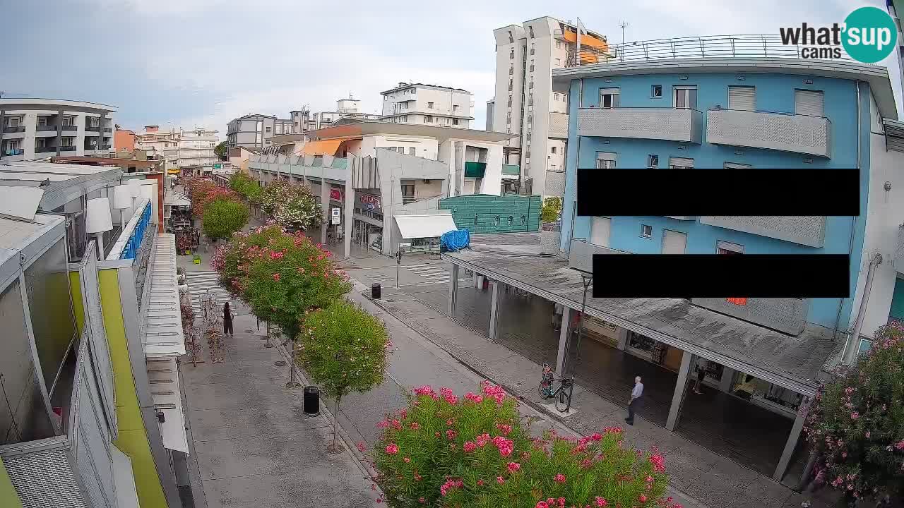 Bibione Fußgängerzone Webcam – Viale delle Costellazioni live