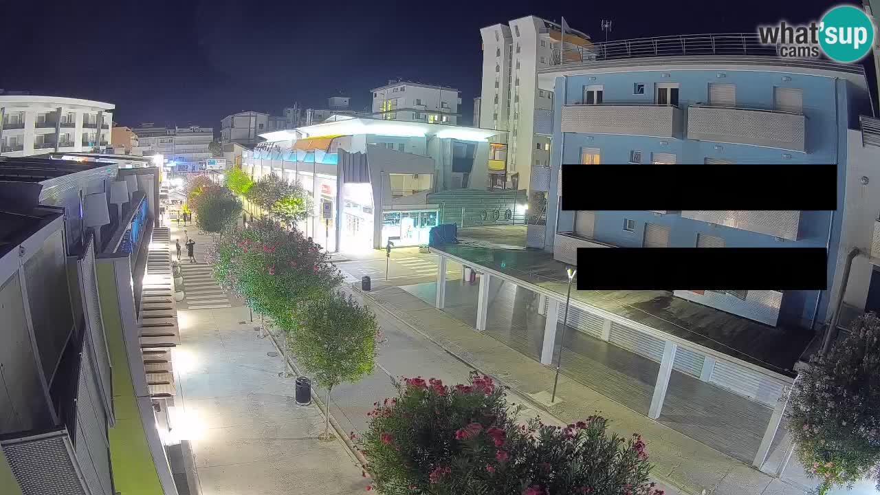 Bibione Fußgängerzone Webcam – Viale delle Costellazioni live