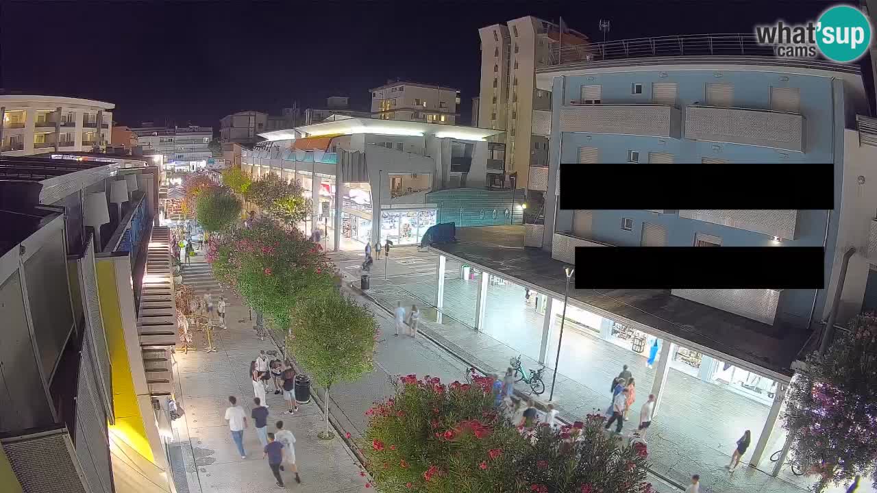 Webcam Passeggiata Bibione – Viale delle Costellazioni in Diretta