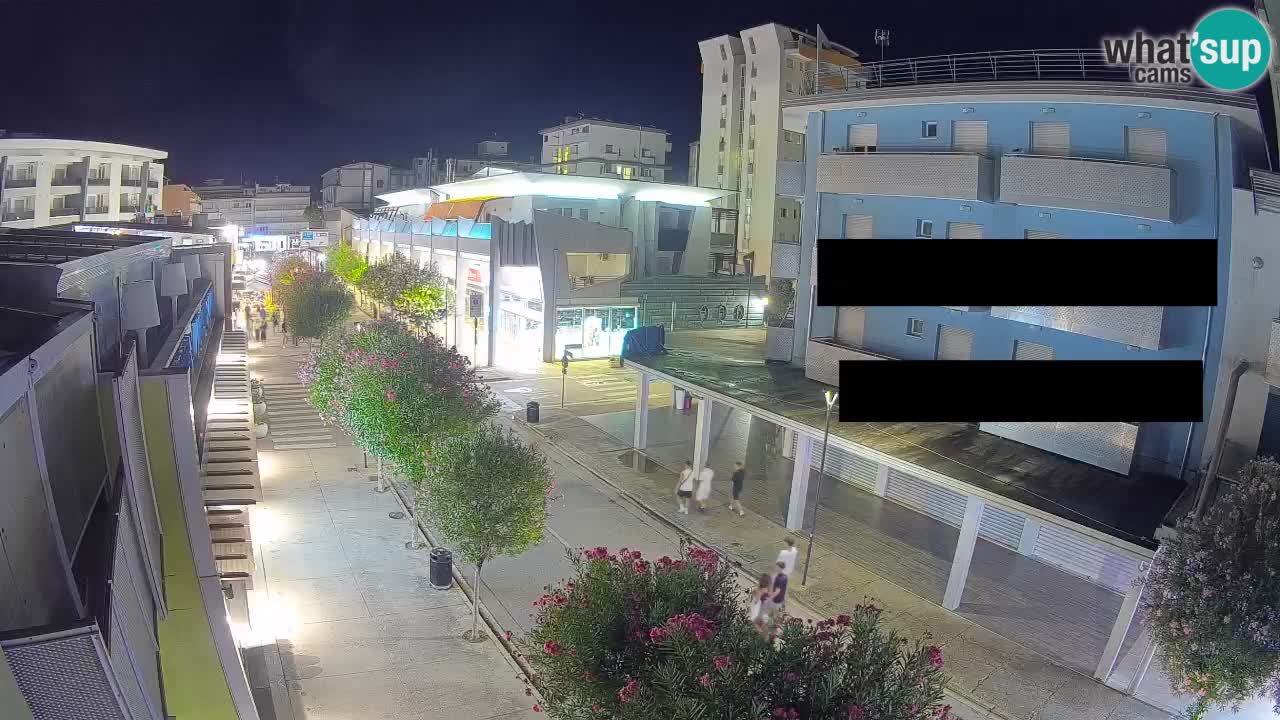 Webcam Passeggiata Bibione – Viale delle Costellazioni in Diretta