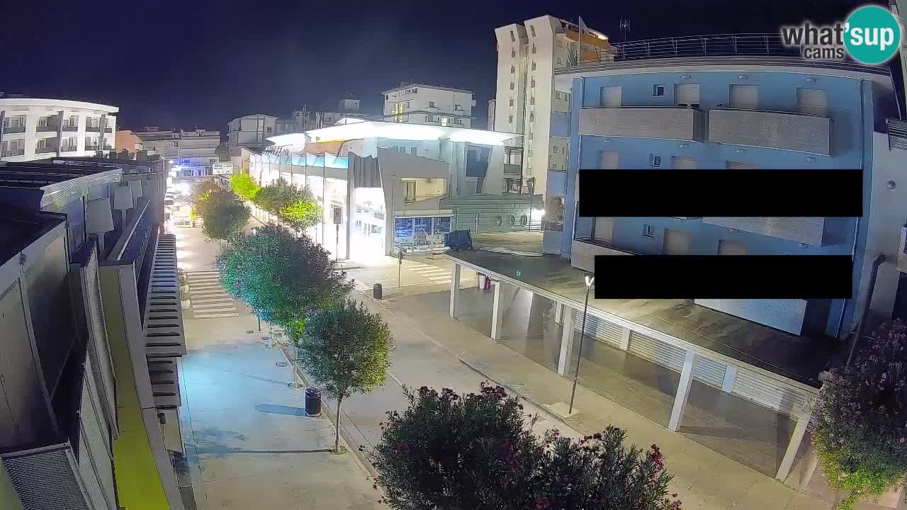 Bibione Fußgängerzone Webcam – Viale delle Costellazioni live