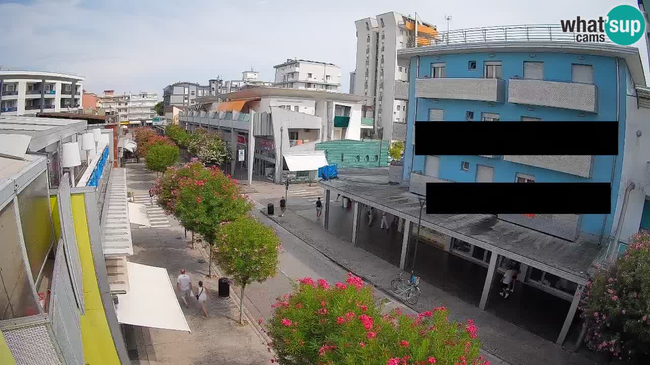 Bibione Fußgängerzone Webcam – Viale delle Costellazioni live