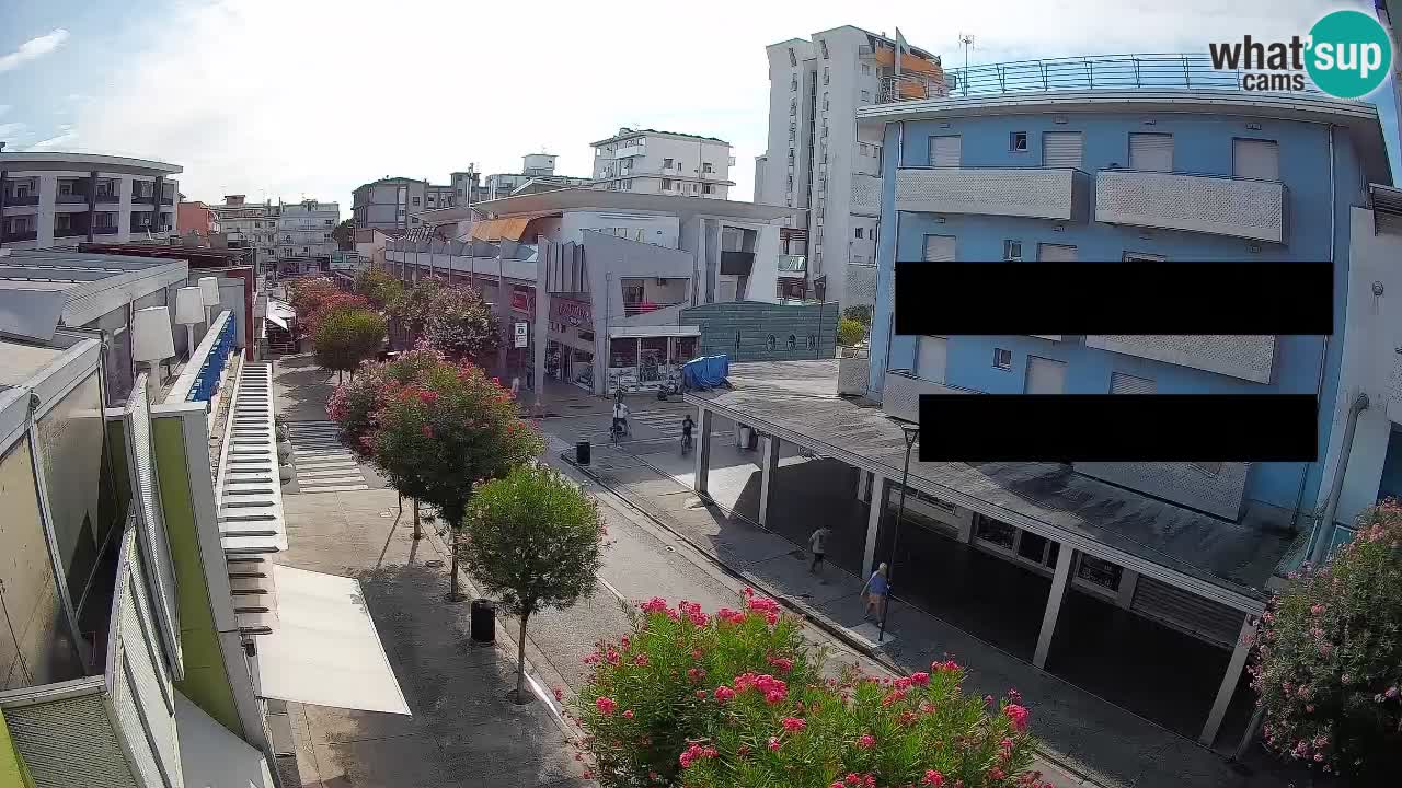 Bibione Fußgängerzone Webcam – Viale delle Costellazioni live