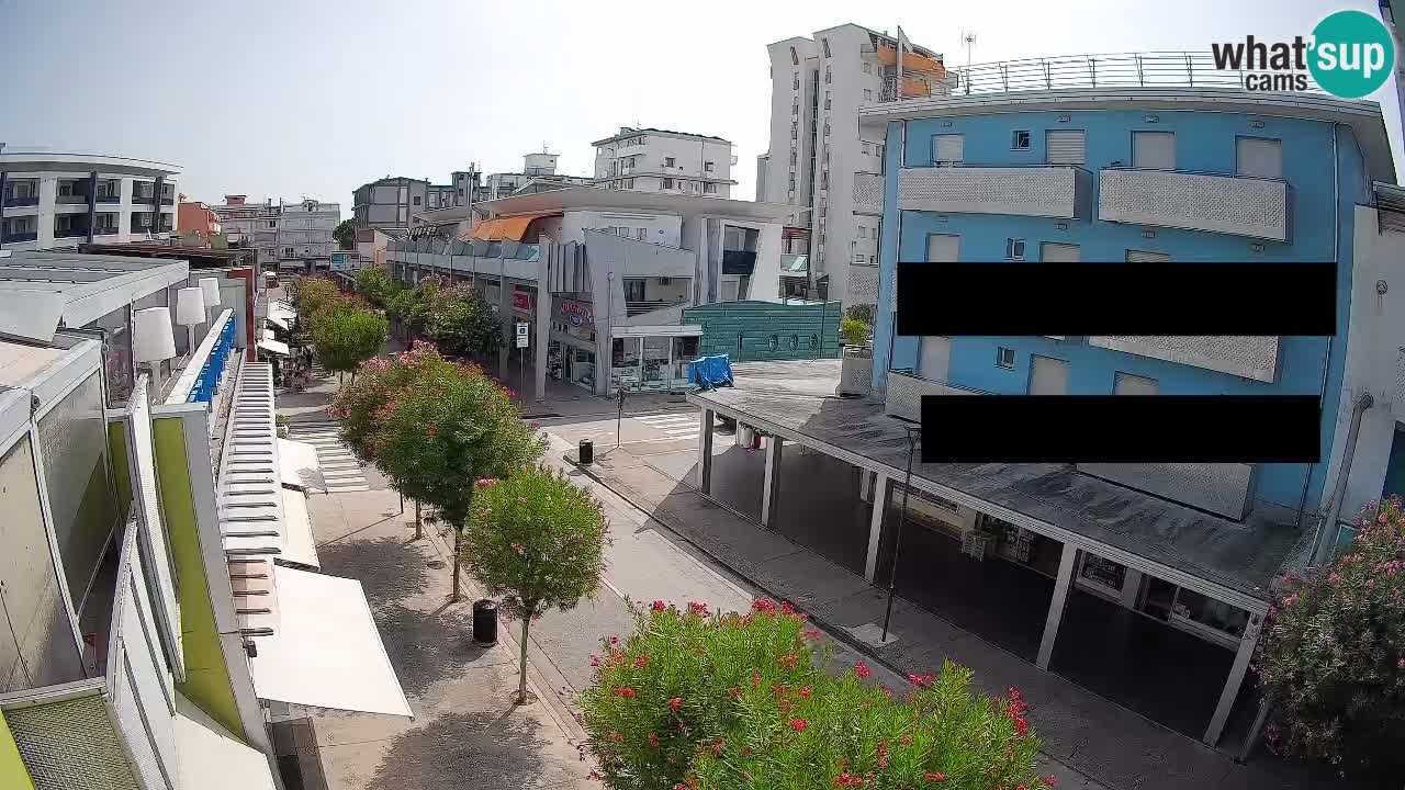 Bibione Fußgängerzone Webcam – Viale delle Costellazioni live
