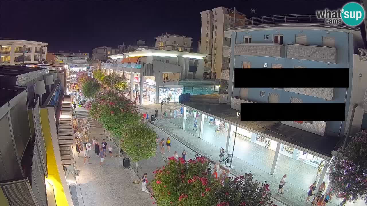 Webcam Passeggiata Bibione – Viale delle Costellazioni in Diretta