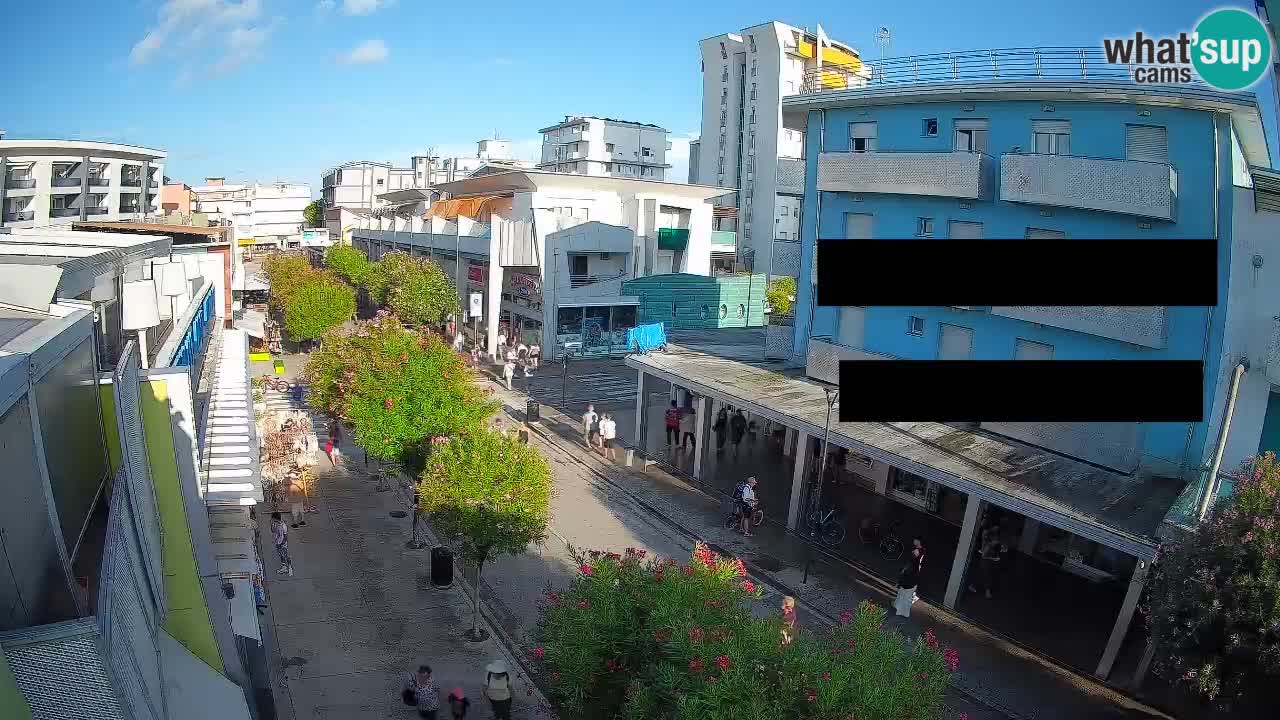 Bibione Fußgängerzone Webcam – Viale delle Costellazioni live