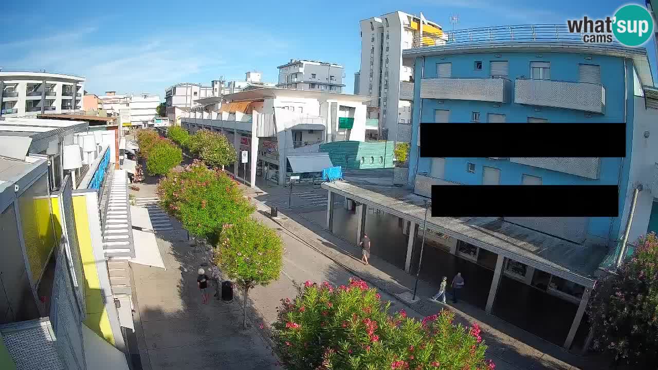 Webcam Passeggiata Bibione – Viale delle Costellazioni in Diretta