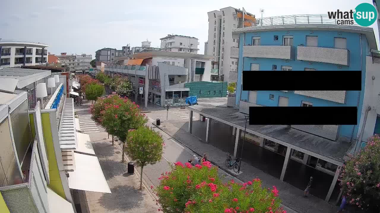 Bibione Fußgängerzone Webcam – Viale delle Costellazioni live