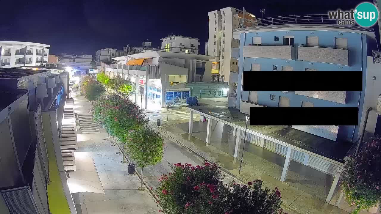 Bibione Fußgängerzone Webcam – Viale delle Costellazioni live