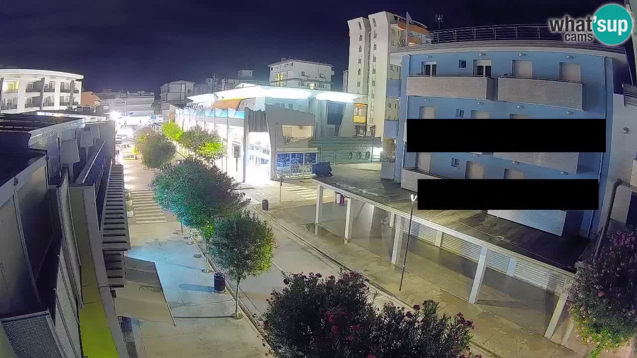 Bibione Fußgängerzone Webcam – Viale delle Costellazioni live