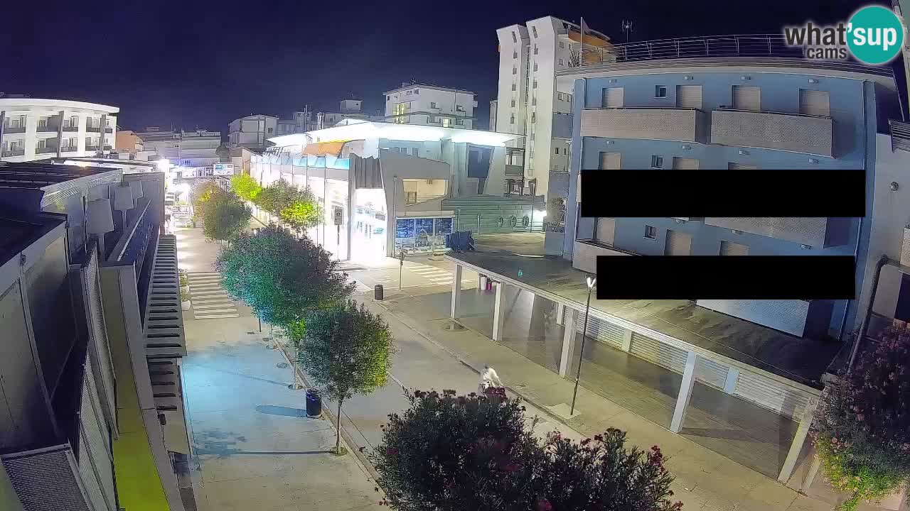 Bibione Fußgängerzone Webcam – Viale delle Costellazioni live