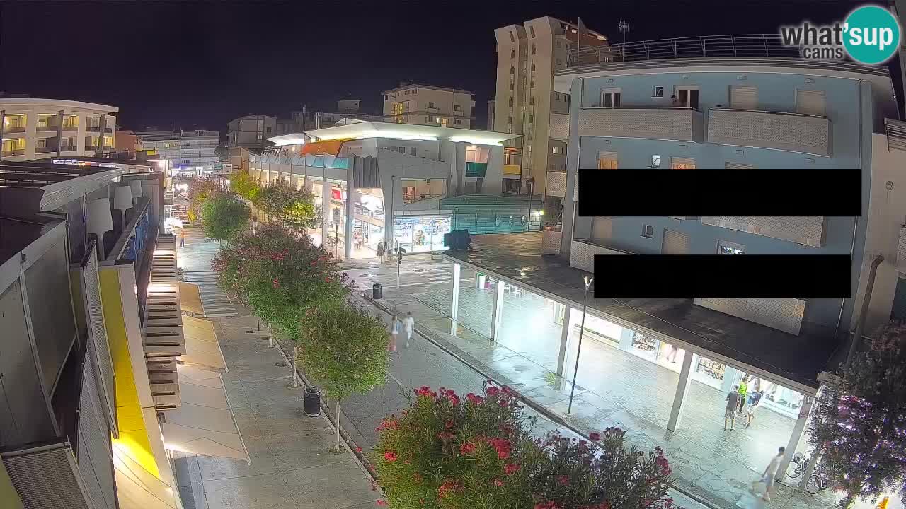 Bibione Fußgängerzone Webcam – Viale delle Costellazioni live