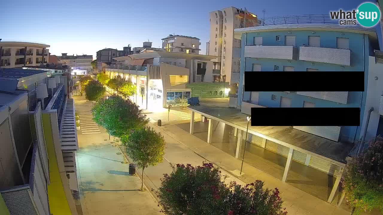 Webcam Paseo de Bibione – Viale delle Costellazioni en directo