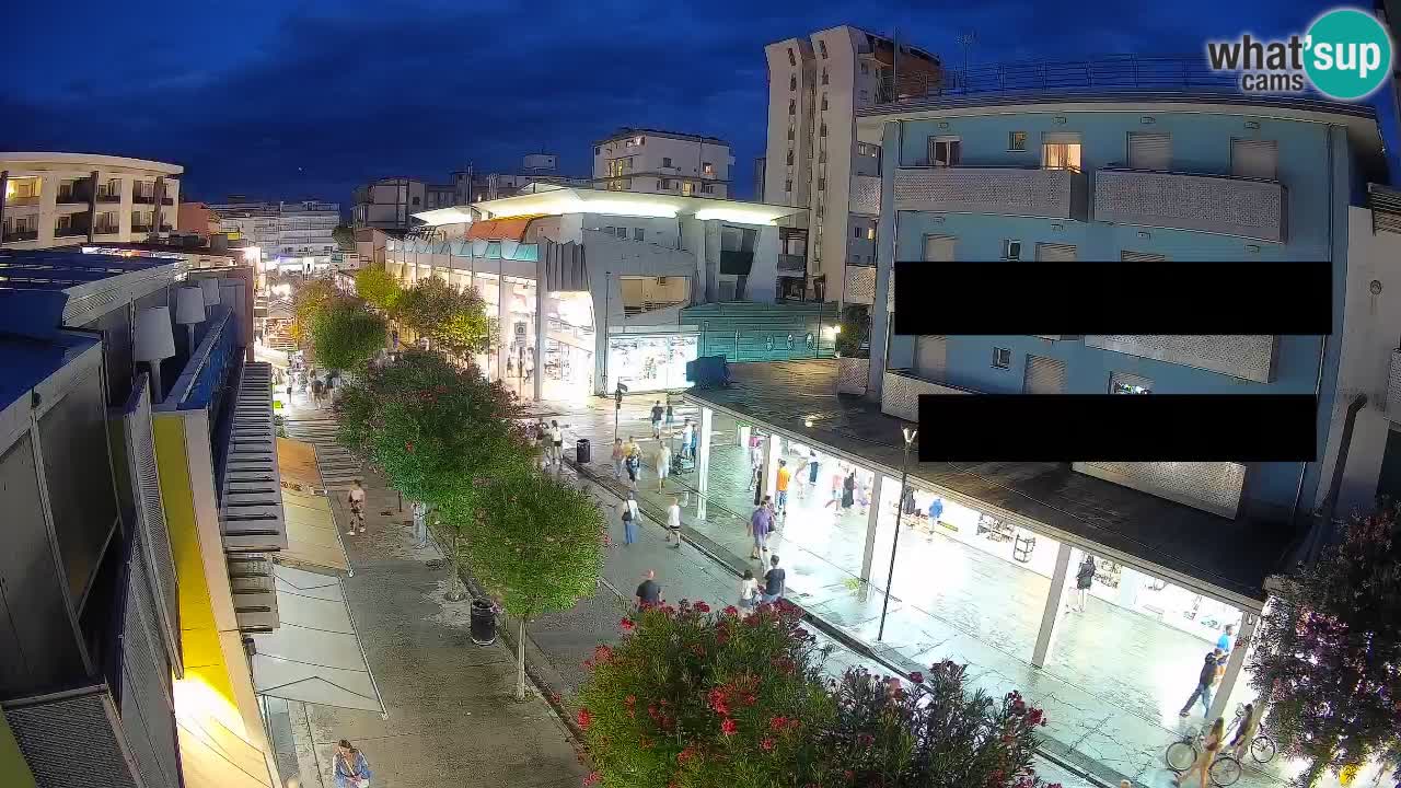 Webcam Passeggiata Bibione – Viale delle Costellazioni in Diretta